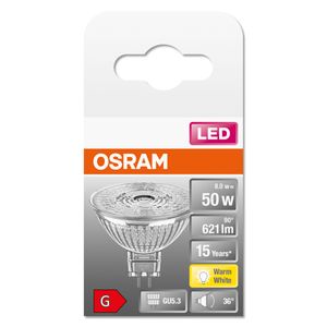 OSRAM 4058075433762 LED-lamp Energielabel F (A - G) GU5.3 Reflector 6.5 W = 50 W Warmwit (Ø x l) 50 mm x 46 mm 1 stuk(s)