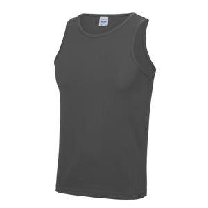 AWDis sport sintlet/tanktop - heren - Donkergrijs - mouwloos - Polyester