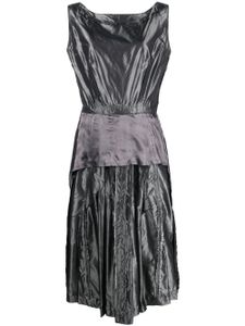 Maison Margiela robe mi-longue à design sans manches - Gris
