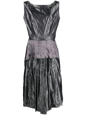 Maison Margiela robe mi-longue à design sans manches - Gris