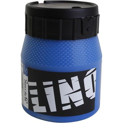 Creativ Company Linoleum verf, blauw, 250 ml/ 1 doosje