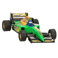 Modelauto Formule 1 wagen groen 10 cm - thumbnail