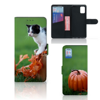 Samsung Galaxy A31 Telefoonhoesje met Pasjes Kitten - thumbnail