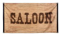Vlag Wild West Saloon (90 x 150 cm) - thumbnail