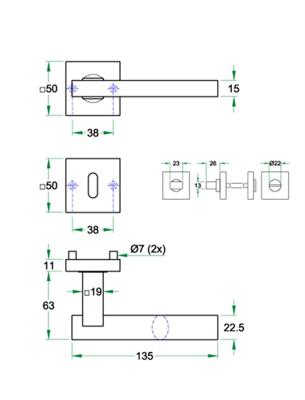 Krukgarn VOQUE rvs mat SL