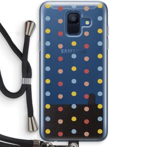 Bollen: Samsung Galaxy A6 (2018) Transparant Hoesje met koord