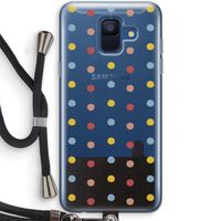 Bollen: Samsung Galaxy A6 (2018) Transparant Hoesje met koord