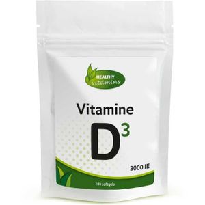 Vitamine D3 3000 IE | 100 softgels | Vitaminesperpost.nl