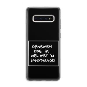 Schotelvod: Samsung Galaxy S10 4G Transparant Hoesje