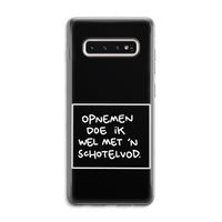 Schotelvod: Samsung Galaxy S10 4G Transparant Hoesje
