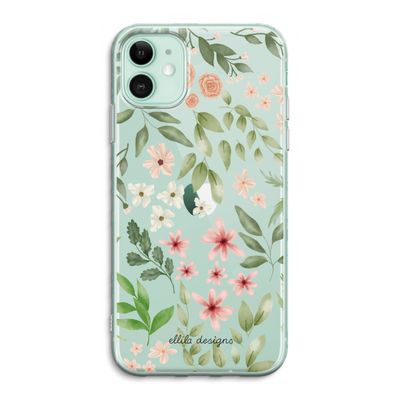 Botanical sweet flower heaven: iPhone 11 Transparant Hoesje