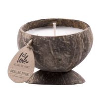 We Love The Planet kaars Darjeeling Delight 9 cm sojawax bruin/wit