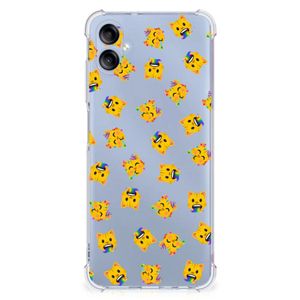 Doorzichtige Silicone Hoesje voor Samsung Galaxy A05 Katten Emojis