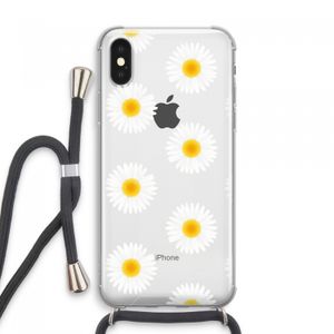 Margrietjes: iPhone XS Max Transparant Hoesje met koord