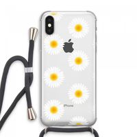 Margrietjes: iPhone XS Max Transparant Hoesje met koord