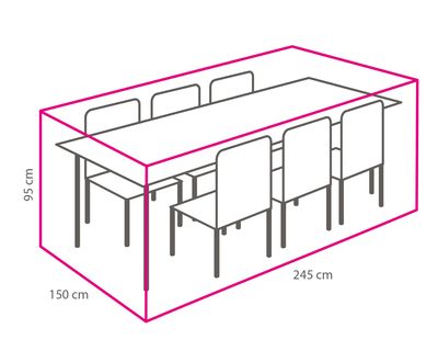 Winza tuinset beschermhoes 245 x 150 x 95 cm