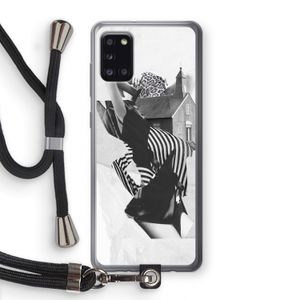House: Samsung Galaxy A31 Transparant Hoesje met koord