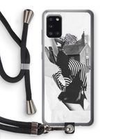 House: Samsung Galaxy A31 Transparant Hoesje met koord