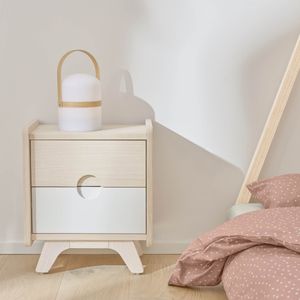 Kave Home Tafellamp 'Ridley' Hout, LED, oplaadbaar