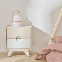 Kave Home Tafellamp 'Ridley' Hout, LED, oplaadbaar