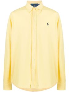 Polo Ralph Lauren chemise boutonnée à logo brodé - Jaune