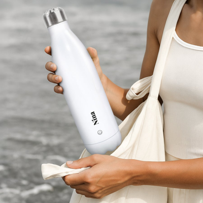 RVS drinkfles bedrukken - 750 ml - Wit