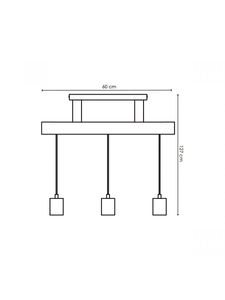 Light depot - hanglamp Billy - 3 lichts - houten tak - Outlet