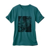 T-shirt van bio-katoen met elastaan, oceaanblauw Maat: S - thumbnail