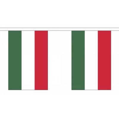 Hongarije vlaggenlijn/slinger - 900 cm - polyester stof - landen versiering
