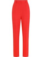 Dolce & Gabbana pantalon court à taille haute - Rouge