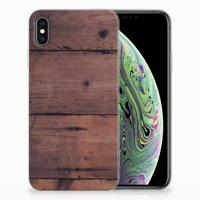 Apple iPhone Xs Max | Bumper Hoesje | Old Wood