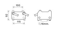 Oliekoeler S40/v40 Nt-dies 98-04 59003155 Oliekoeler S40/v40 Nt-dies 98-04 59003155