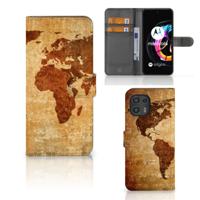 Motorola Edge 20 Lite | Flip Cover | Wereldkaart