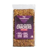 Less carb-high protein crackers kaas peper