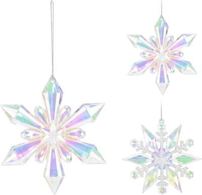 Home & Styling Kersthanger sneeuwvlok 11cm iriserend