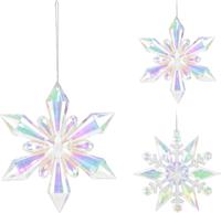 Home & Styling Kersthanger sneeuwvlok 11cm iriserend