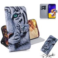 Tiger patroon gekleurde tekening horizontale Flip lederen case voor ASUS Zenfone 5Z ZS620KL/Zenfone 5 ZE620KL met houder & card slots & portemonnee