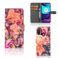 Motorola Moto E20 | E30 | E40 Hoesje Bosje Bloemen