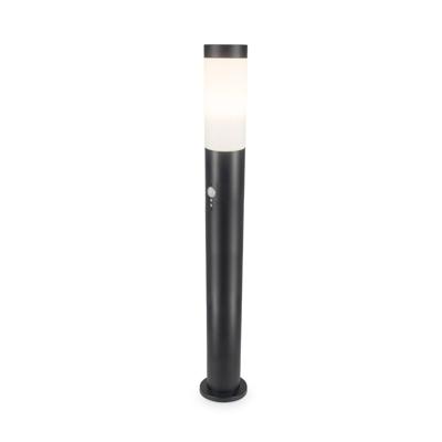 Dally LED Sokkellamp Zwart L - Bewegingssensor - Schemerschakelaar - E27 fitting - IP44 Waterdicht - 110 cm - tuinverlichting - padverlichting