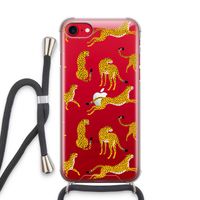 Luipaard: iPhone SE 2020 Transparant Hoesje met koord Luipaard: iPhone SE 2020 Transparant Hoesje met koord