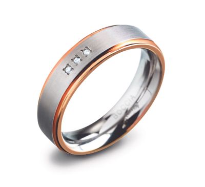 Boccia 0134-0262 Ring Titanium Zilverkleurig Maat 62