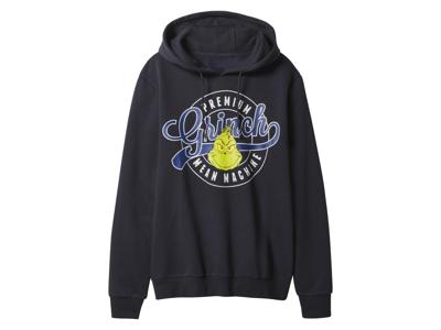 Heren kersthoodie The Grinch (Marineblauw, XL)