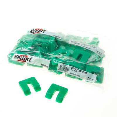 Uitvulplaatjes groen 50x47x10mm (48)zak Uitvulplaatjes groen 50x47x10mm (48)zak