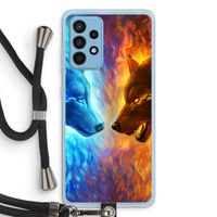 Fire & Ice: Samsung Galaxy A52 Transparant Hoesje met koord