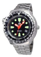Tauchmeister T0245M Diver Craft automatisch horloge staal 1000m - thumbnail