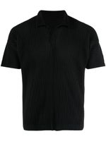 Homme Plissé Issey Miyake polo à design plissé - Noir - thumbnail