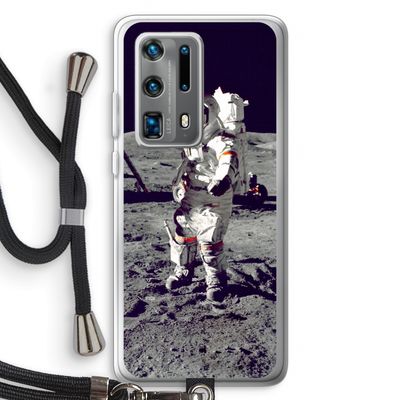 Spaceman: Huawei P40 Pro Plus Transparant Hoesje met koord