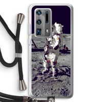Spaceman: Huawei P40 Pro Plus Transparant Hoesje met koord