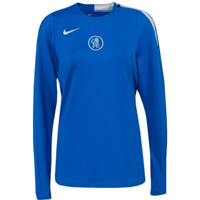 Nike Chelsea Strike Trainingstrui 2025-2026 Dames Blauw Wit Nike Chelsea Strike Trainingstrui 2025-2026 Dames Blauw Wit