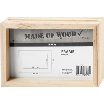Creativ Company Dubbelzijdige lijst , d: 4 cm, afm 16x11 cm, 1 stuk